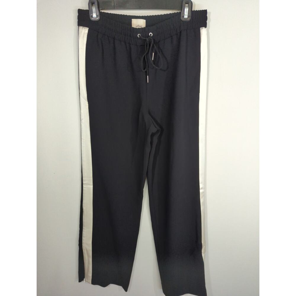 Wilfred High Waisted Black & White Size Zip Casual Pull On Pants MEDIUM